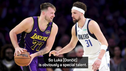 Kobe came out of the house to see Doncic play - Thompson