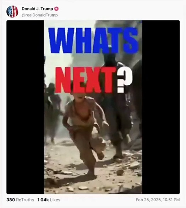 Trump'tan olay Gazze videosu