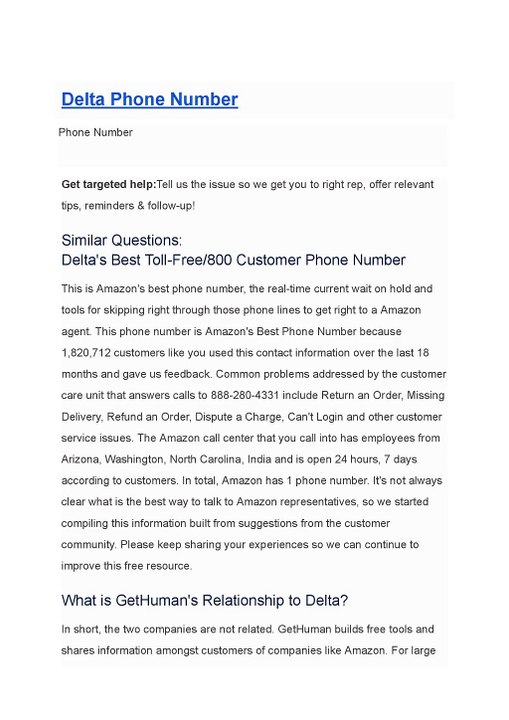 How to Reach Customer Support Quickly: Delta Airlines Phone Number Guide