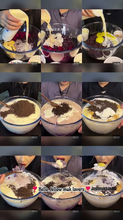 #120 Desserts Mukbang ASMR || Milk tea Purple rice Po...#asmr #mukbang #dessert #milktea #purplerice