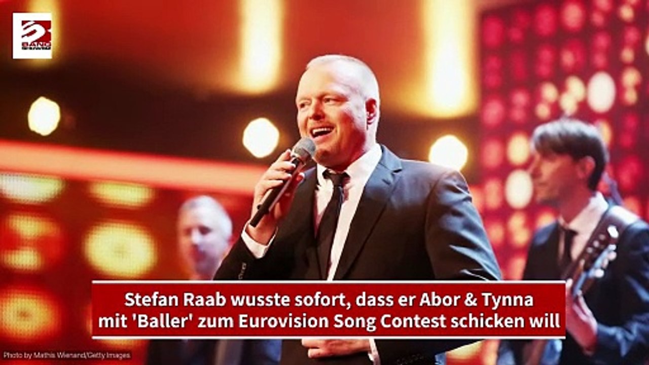 Stefan raab musste diesen song für den esc haben