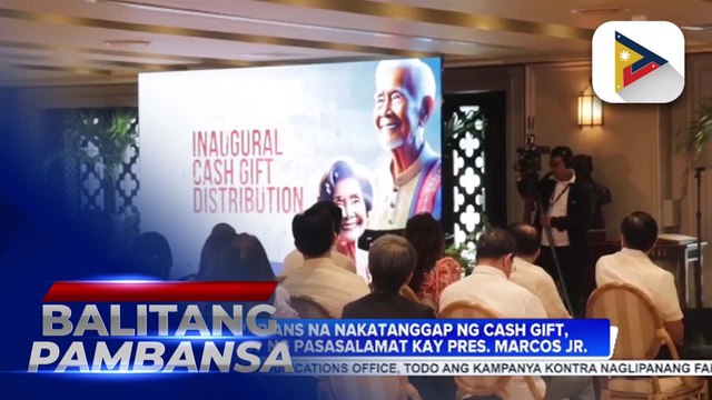 Centenarians na nakatanggap ng cash gift, nagpasalamat kay PBBM