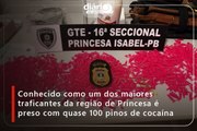 Conhecido como um dos maiores traficantes da região de Princesa é preso com quase 100 pinos de cocaína