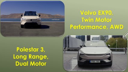 2025 Volvo EX90, Twin Motor, Performance, AWD VS Polestar 3, Long Range, Dual Motor