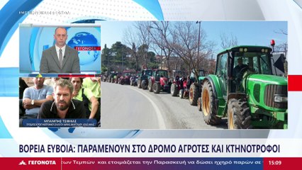 Ο πρόεδρος αγροκτηνοτροφικού συλλόγου Λίμνης - Μαντουδίου - Αγίας Άννας Μπάμπης Τσιβίκας στο Star