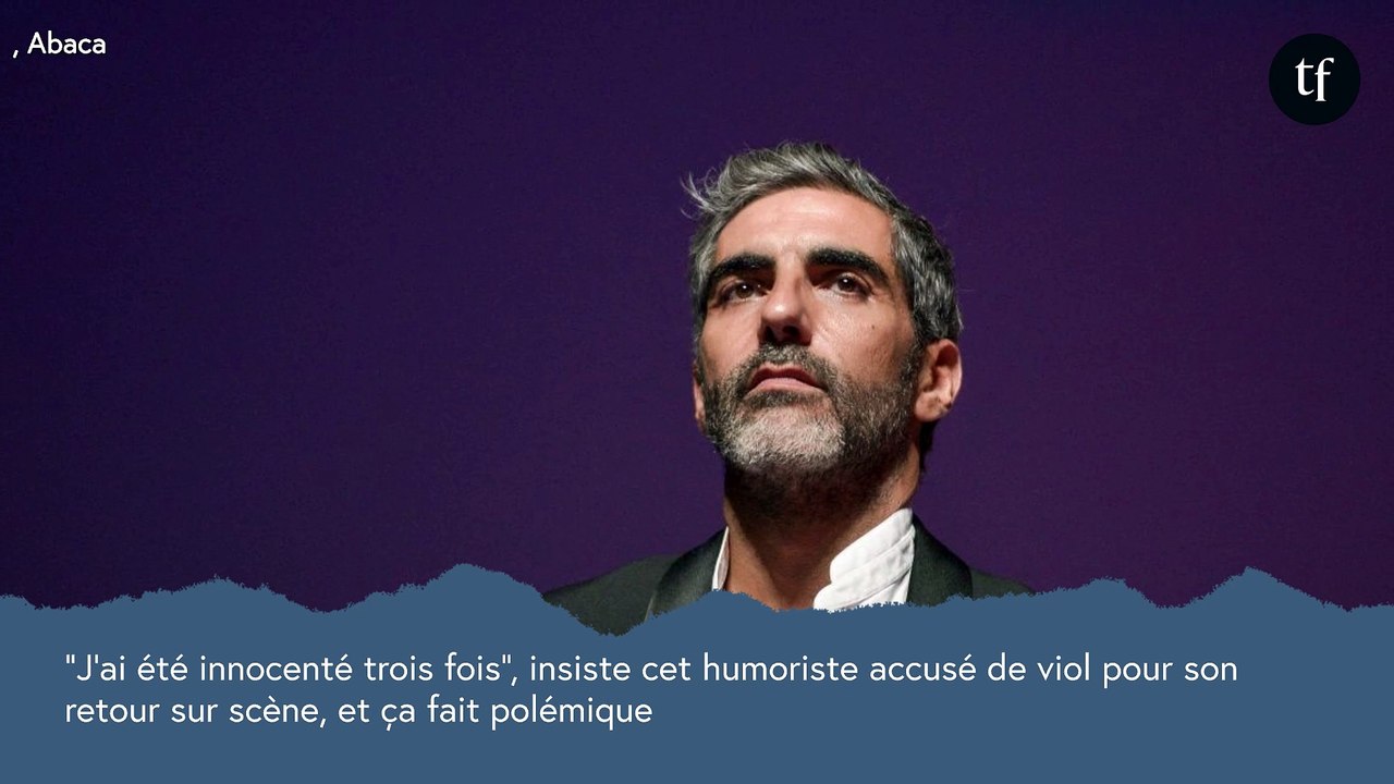 "J’ai été innocenté trois fois", insiste cet humoriste accusé de viol pour son retour sur scène, et ça fait polémique