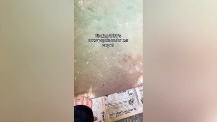 Woman uncovers old newspapers amid home renovation including one from 1937