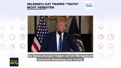Faktencheck: Hat Selenskyj Trumps Plattform Truth Social verboten?