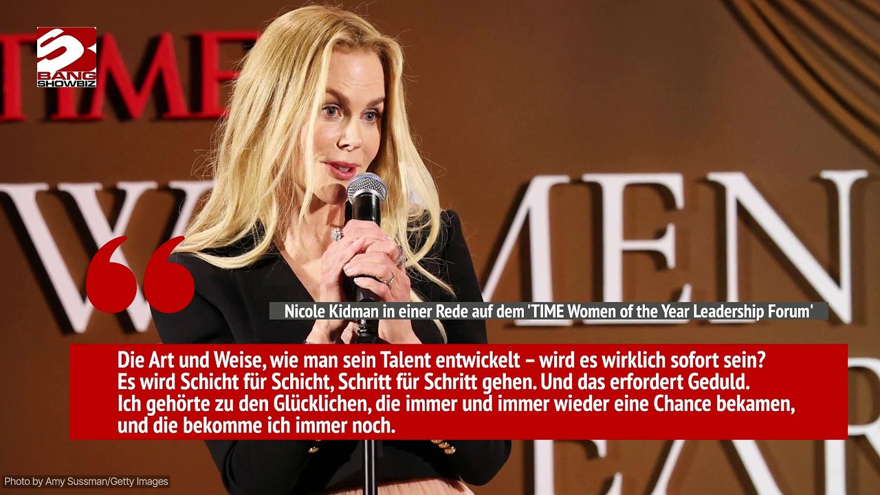 Nicole Kidman über Hollywood: 'Habe immer wieder eine Chance bekommen'
