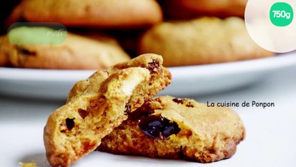 Biscuit au chocolat blanc, baies de goji et canneberges