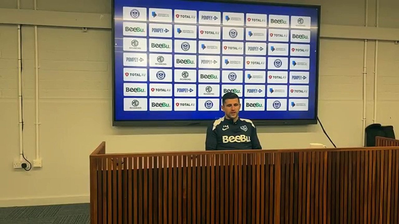 Portsmouth boss John Mousinho previews clash with Luton