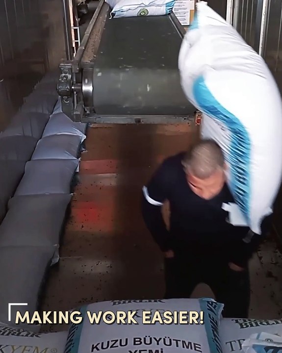 This guy found quite an easy way to move the bags👌