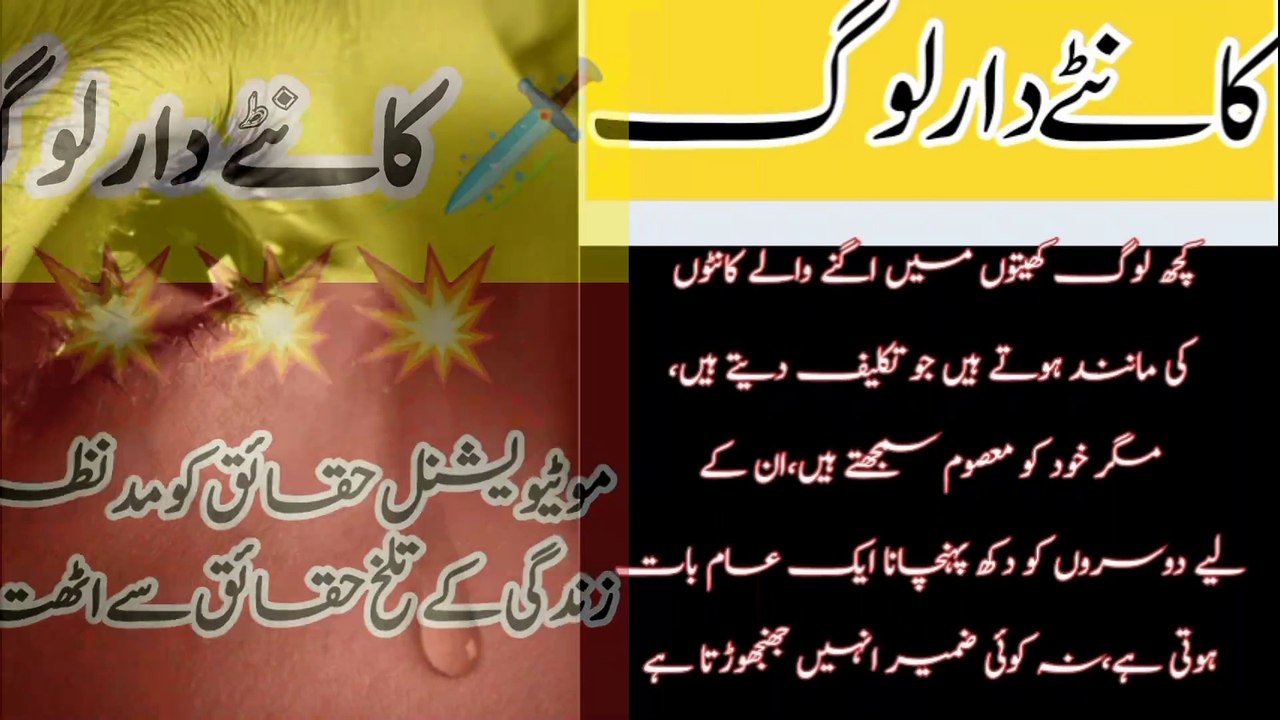 Kanty dar logo ki pehchan