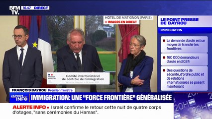 Immigration: "La situation à laquelle nous faisons face sur le littoral Nord est inacceptable", déclare François Bayrou