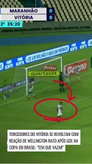 Torcedores do Vitória se revoltam com reação de Wellington Rato após gol na Copa do Brasil: "tem que vazar"