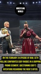 Seth Rollins doesn't want to hate Cody Rhodes.