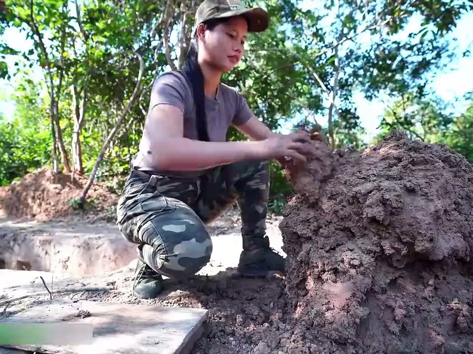 Solo Build: Incredible Underground Shelter in the Mountains | Wilderness Survival #survival #camping