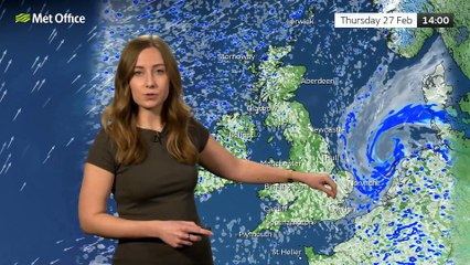 10 Day Trend 26/02/2025 – High pressure bringing some sunshine