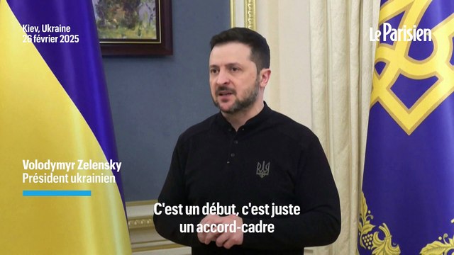Zelensky qualifie d’« accord-cadre » le compromis minier avec les États-Unis