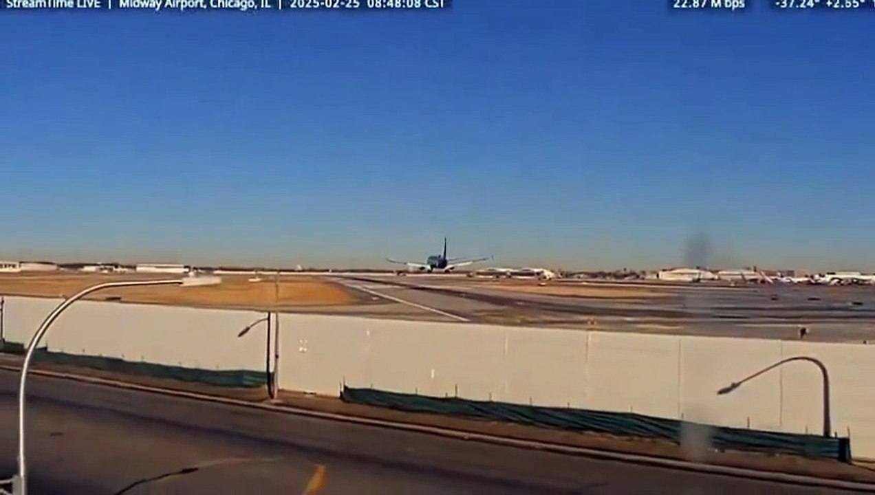 Une collision entre deux avions évitée de justesse sur la piste de l'aéroport de Chicago Midway