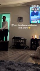Ce bébé a une réaction précieuse lorsque son père rentre du travail