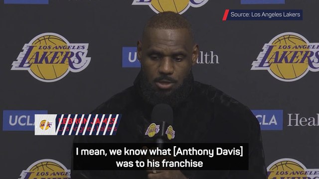 LeBron happy to see AD get recognition from the Lakers