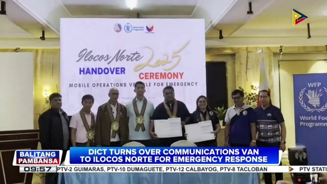 DICT turns over communications van to Ilocos Norte for emergency response
