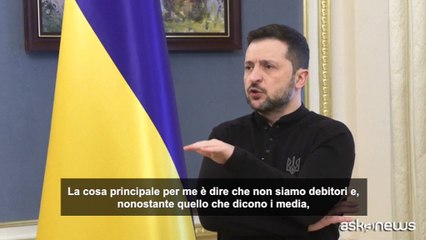 Zelensky sull'accordo minerario con gli Usa: "Non siamo debitori"