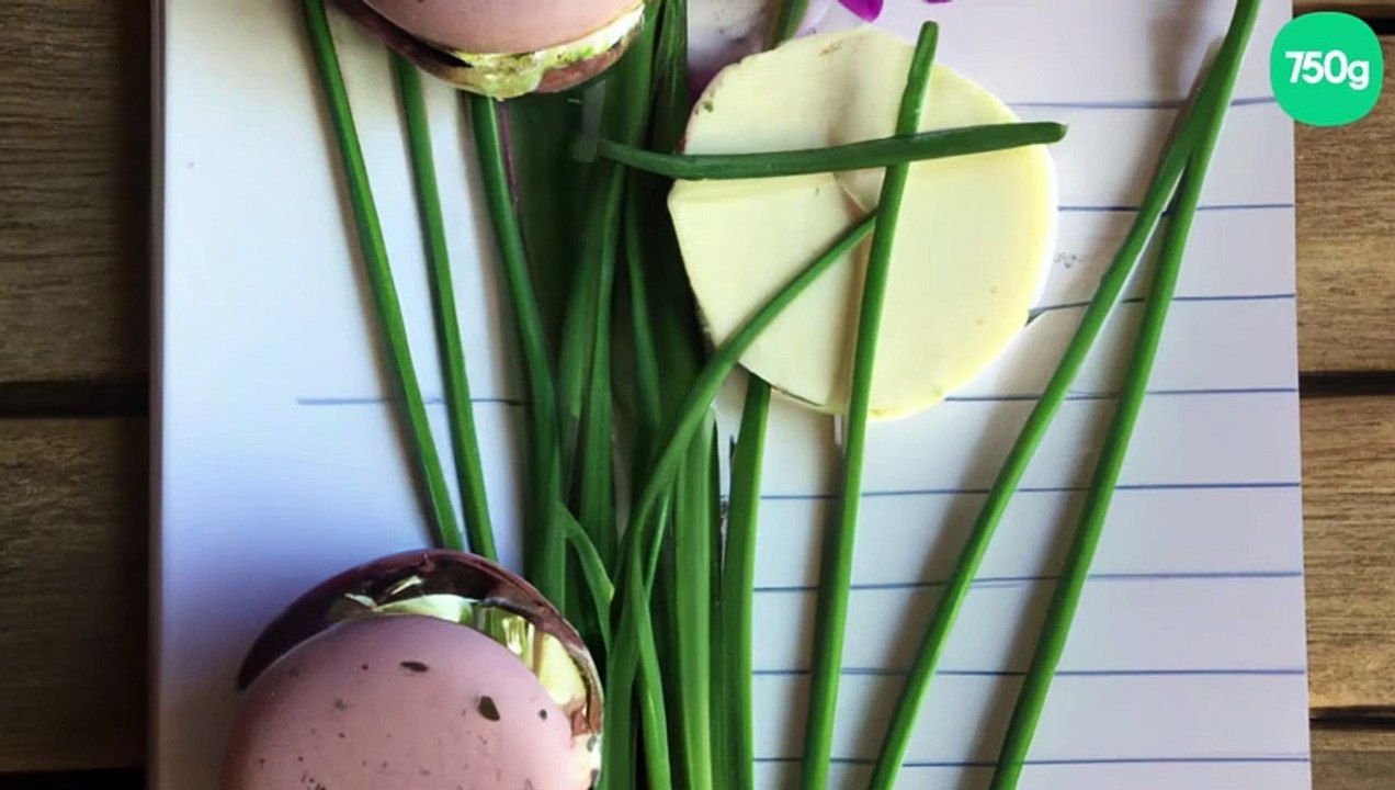 Macarons fromage frais et ciboulette