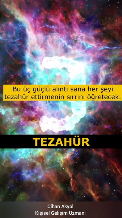 TEZAHÜR...🎯