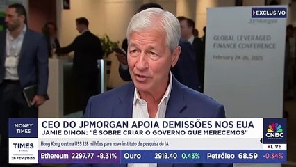 CEO do JPMorgan apoia demissões nos EUA: "É sobre criar o governo que merecemos" | CNBC BREAKING