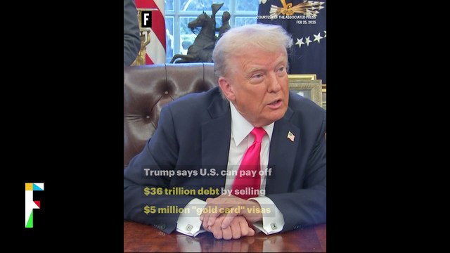 Trump says U.S. can pay off $36 trillion debt by selling $5 million gold card visas