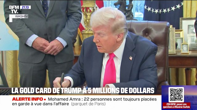 Donald Trump lance la carte dorée à 5 millions de dollars pour attirer les investisseurs
