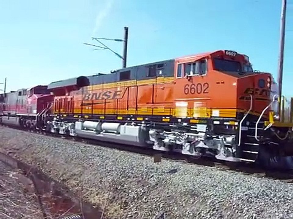 New BNSF A-1-A Trucked Locomotive #6602 & Other New GE s Testing At Erie, PA