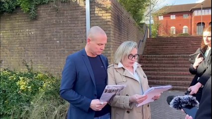 Parents of Louis Watkiss speak outside court after SnowDome sentenced for 12-year-old's death at party