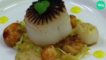 Noix de Saint-Jacques au gingembre