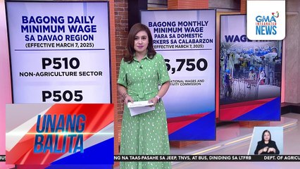 Bagong monthly minimum wage para sa domestic workers sa CALABARZON (effective March 7, 2025) | Unang Balita