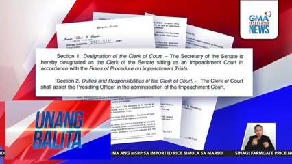 Mga opisina ng Senado, pinaghahanda na ni SP Escudero para sa impeachment trial ni VP Sara Duterte | Unang Balita