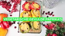 Kersthapjes: gevulde pepers