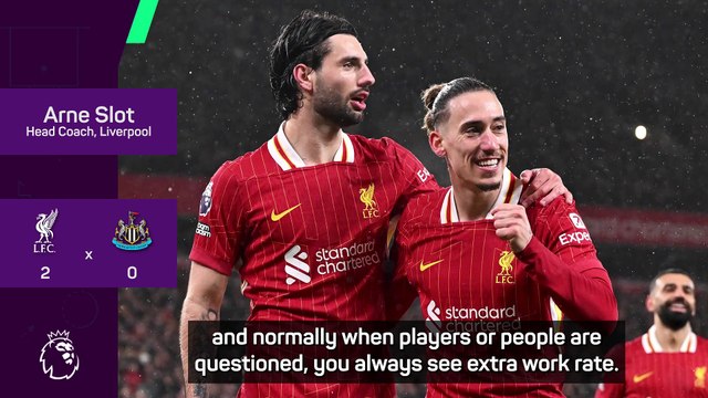 Slot hails Liverpool's mentality to silence critics
