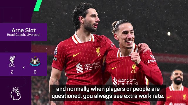 Slot hails Liverpool's mentality to silence critics