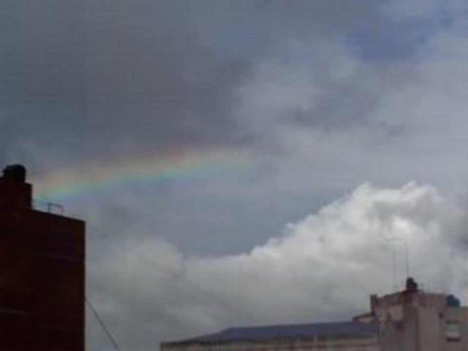 arcoiris en la plata hermoso dia