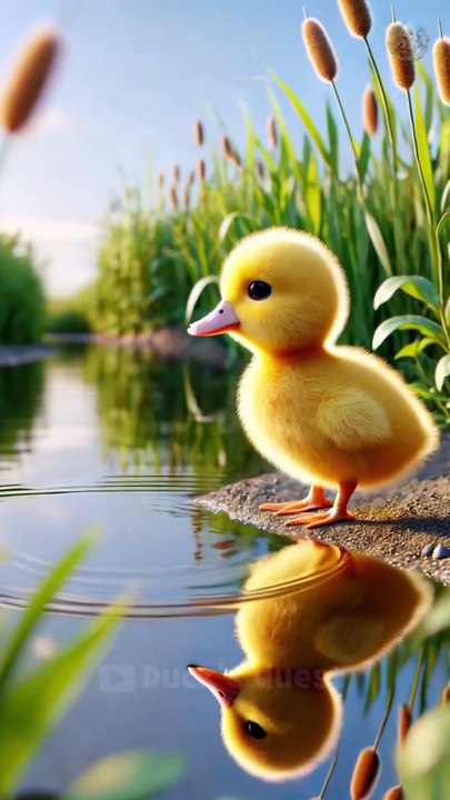 Little duck saves drowning tiger cub 🐥 _DuckRescue _CuteAnimals _AnimalRescue(4K_HD)