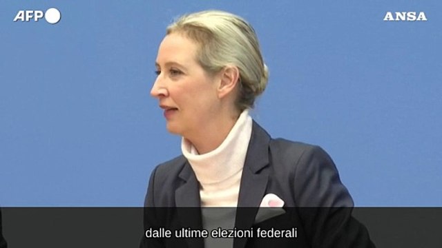 Germania, Weidel: Abbiamo raggiunto un risultato straordinario