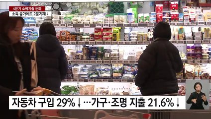 지갑 닫은 가계...2개 분기 연속 소비 증가율 둔화 / YTN
