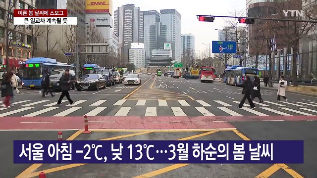 한 달 앞선 봄 날씨에 또 스모그...삼일절 연휴 '비바람·폭설' / YTN