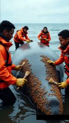 🐋✨ Epic Whale Rescue! Watch as a Giant Whale Gets a Spa Treatment! 🧼