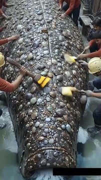 🛑🐋 Epic Whale Rescue! Team Scrubs Giant Barnacle-Covered Whale! 🧼✨