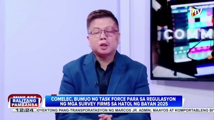 Comelec, bumuo ng task force para sa regulasyon ng survey firms sa #HatolNgBayan2025