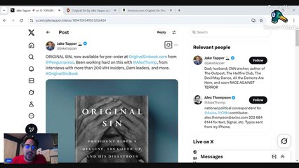 CNN Host Jake Tapper TRASHED For Releasing Book On The 'Cover-Up' of Biden's Mental Decline